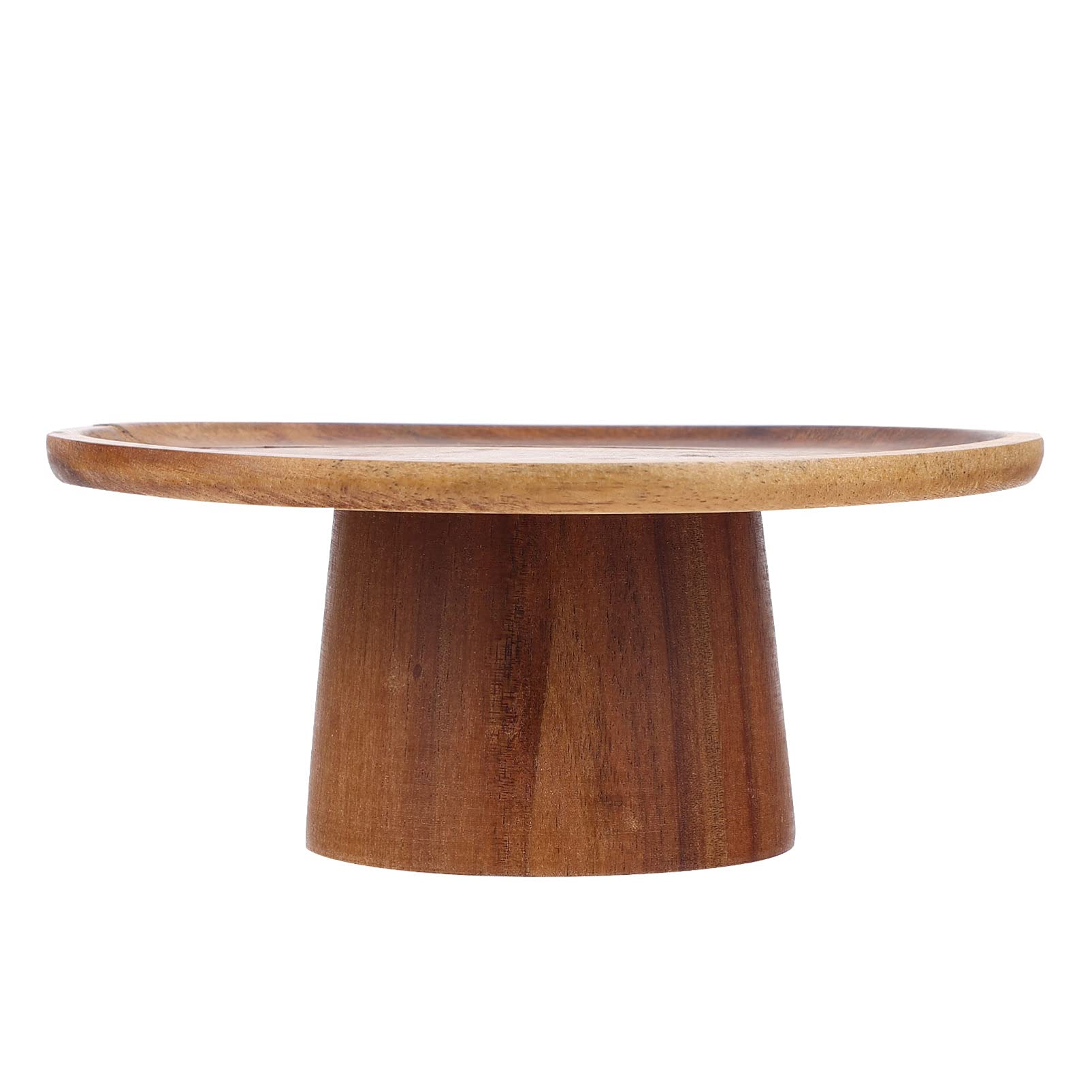 Angoily Bandeja Redonda Madera con Patas Soporte para Tartas Y Postres Multifunción para Eventos Fiestas Y Decoración De Mesa 6.10X6.10X2.75In