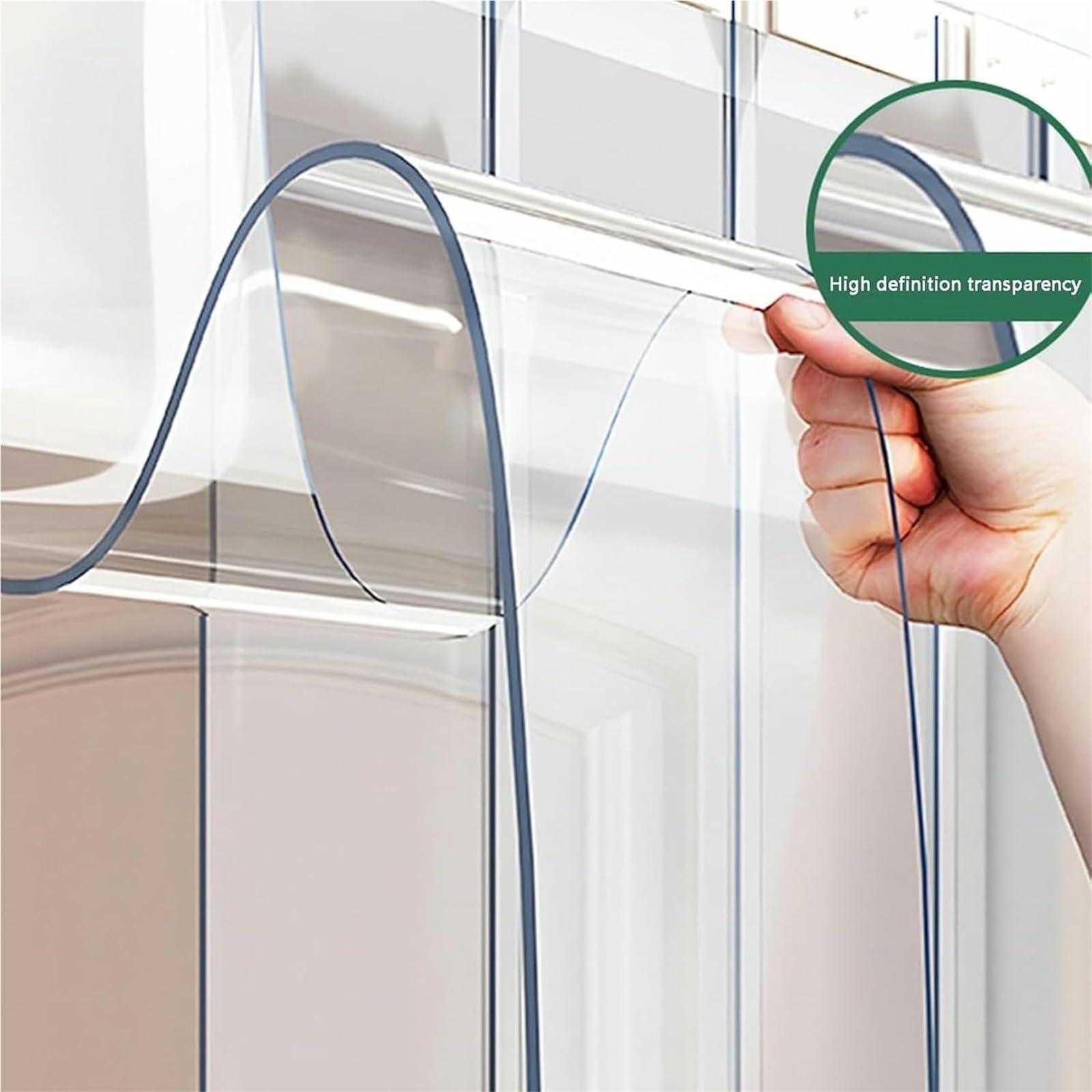 Tamaño Personalizado Lamas Persianas Verticales PVC Transparente Cortina Puerta Tira PVC por Depósito, Fábricas, Supermercados, Instalación Fácil