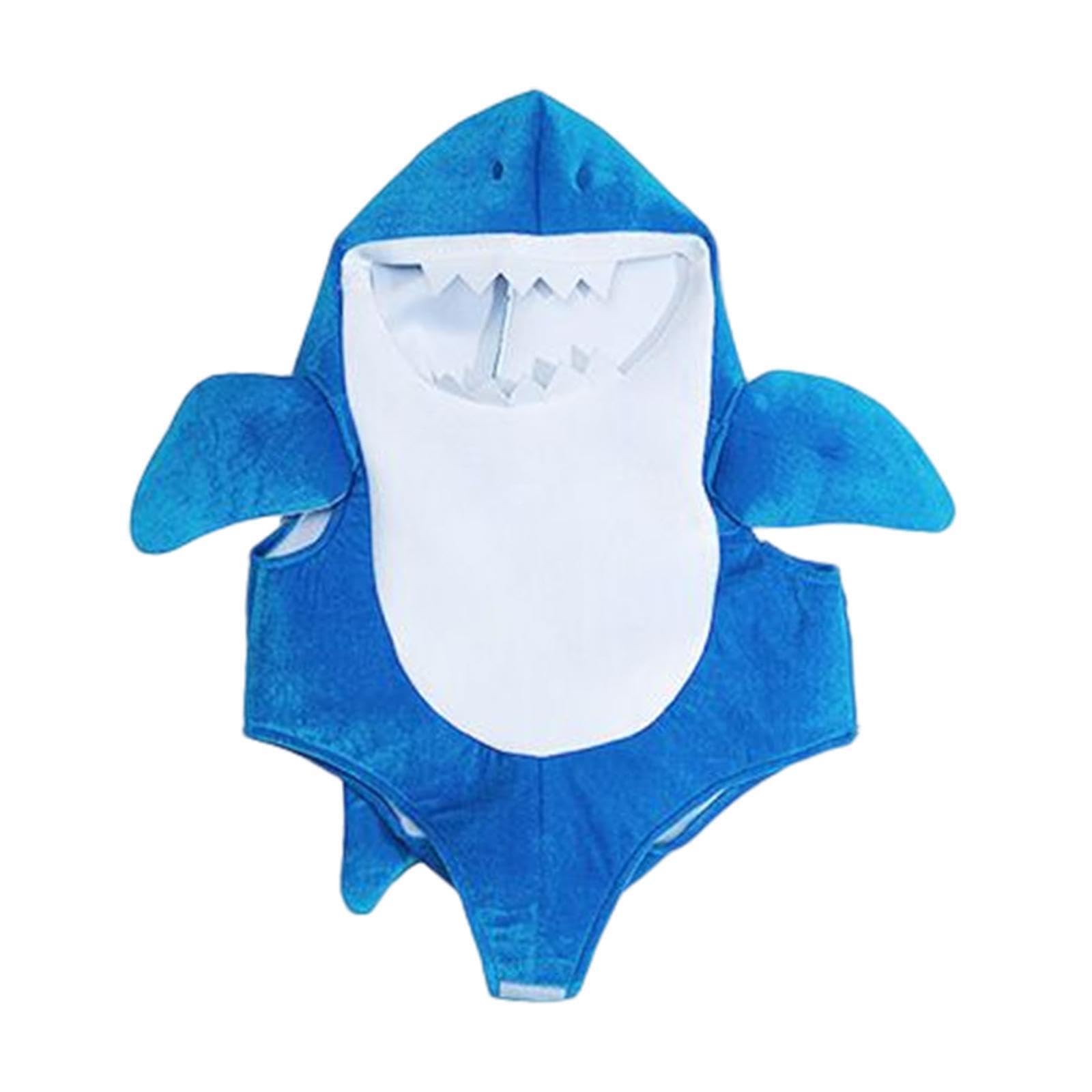 Kids Shark Costume - Soft Polyester Toddler Costume With Big Eyes & Tail For Halloween, Stage Performances, Role Play (Yellow, 90cm/2T-3T)