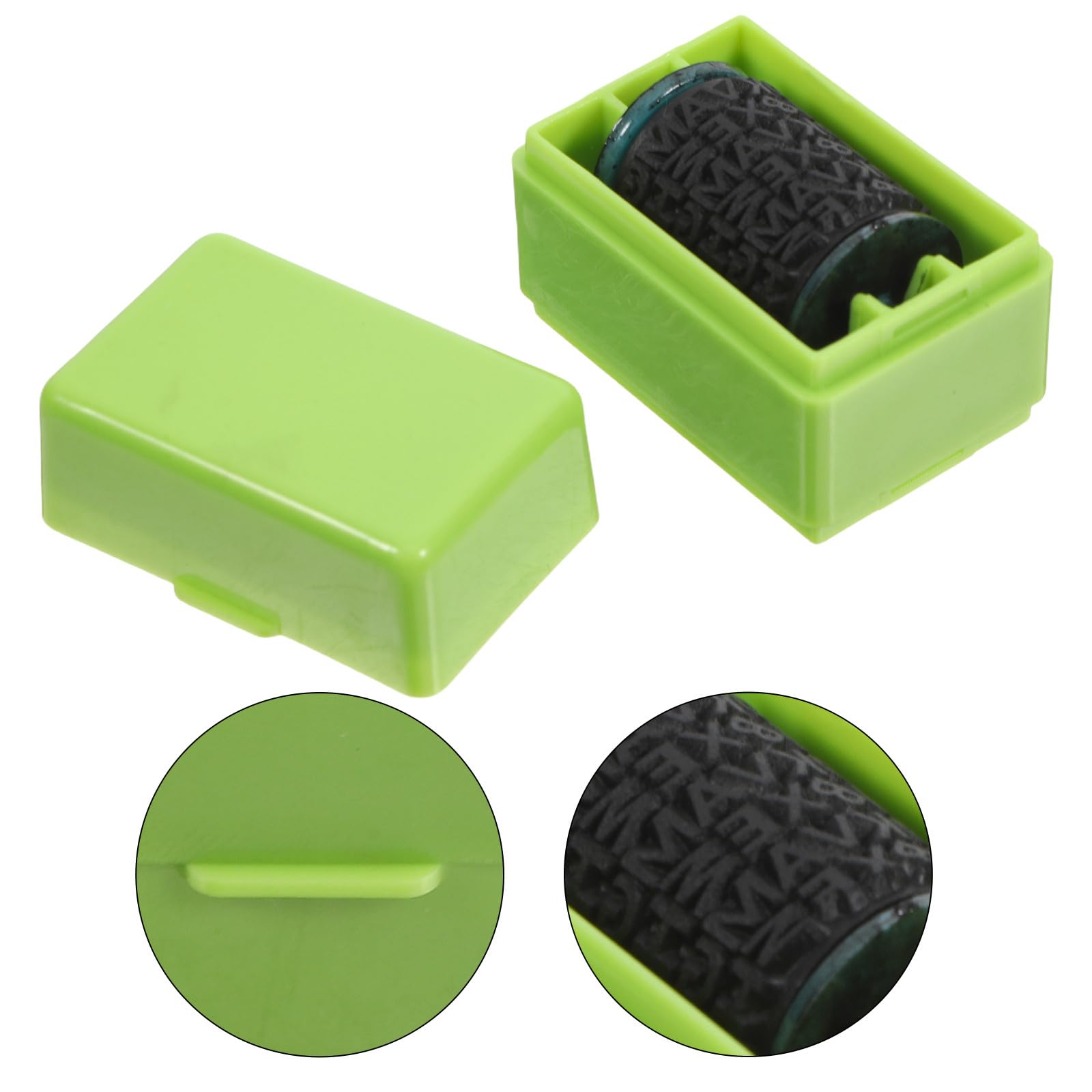 Tampon à Rouleau pour Bloqueur D'adresse Vert Compact et Portable en Abs, Protection Confidentialité pour Contrats et Étiquettes Postales Vol D'identité