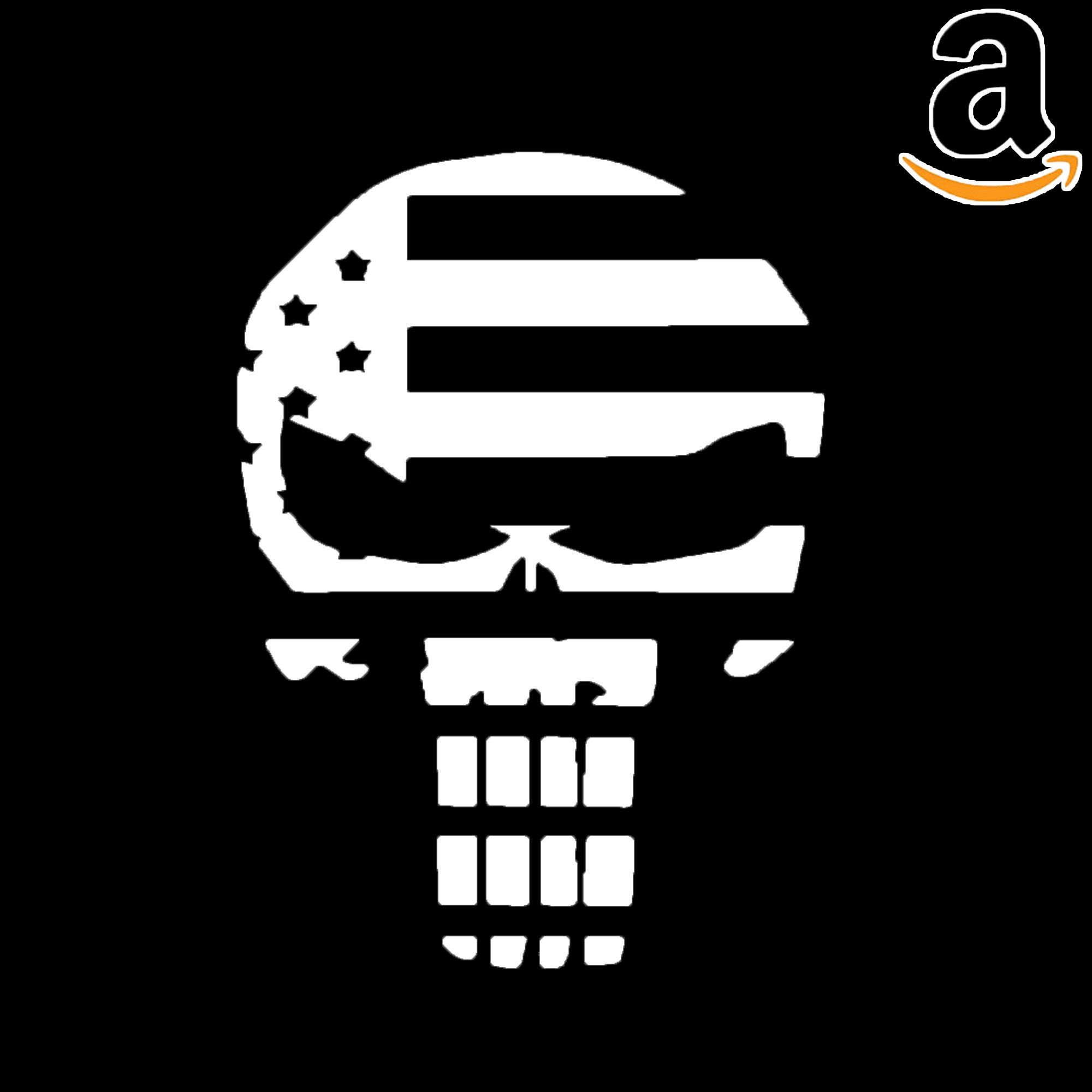 Patriot Punisher Decal | The Punisher Sticker | AUTO DECAL | TRUCK EMBLEM | CAR STICKER