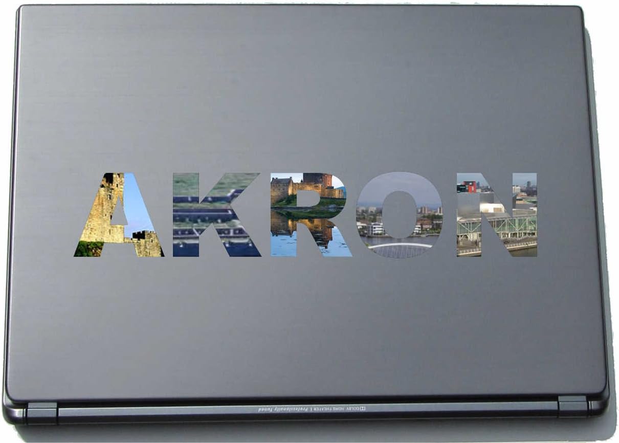 Amazon.com: Akron Laptop Sticker Laptop Skin 210 mm with sights ...