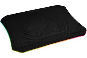 Thermaltake 200MM RGB Fan with Steel Mesh Panel for 10"‐19" Laptop Notebook Cooling Pad CL‐N014‐PL20SW‐A
