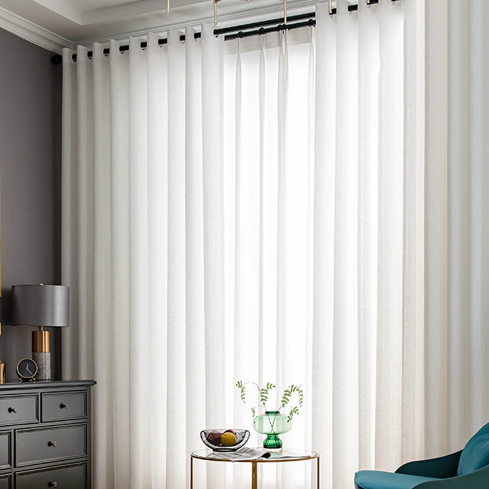 Rideaux semi-transparents contre le vis-à-vis | Ventilation et lumière de salon