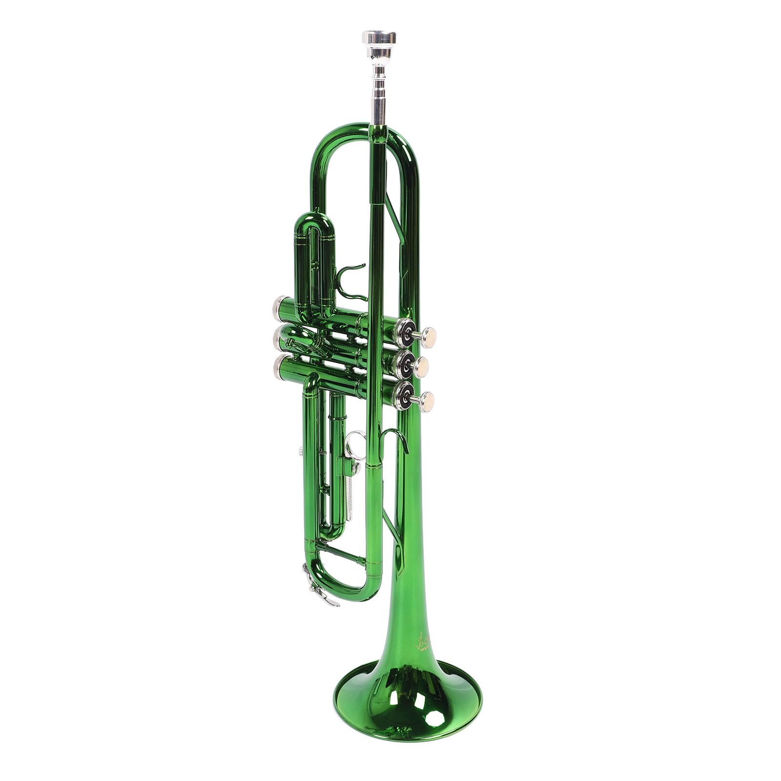 Tromba a 3 Toni, Strumento per Suonare Tromba in Materiale Rame Ni con Bocchino, Tromba Standard per Principianti, Banda Musicale, Insegnante Studente