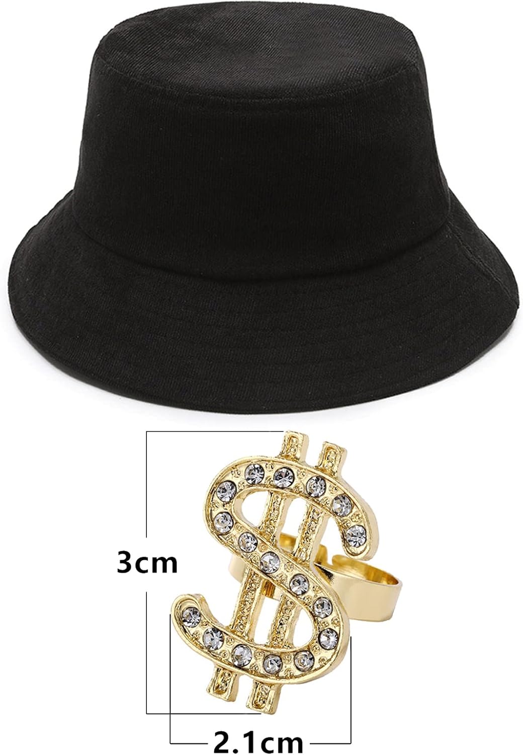 Vista 4 de Z-Shop Disfraz de rapero de Halloween de los años 80 y 90 para hombre