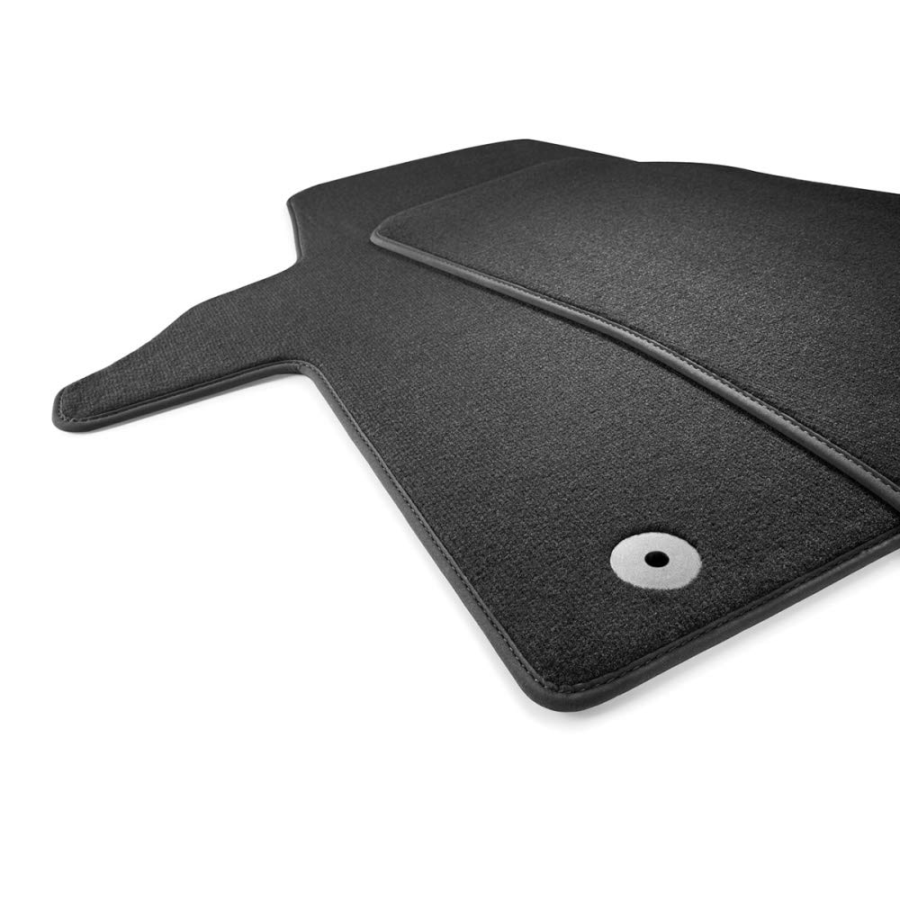 Volkswagen 7L1061275WGK Premium Velours Fußmatten 2X vorn Textil Matten Stoffmatten Fahrerhaus schwarz, für T6.1 (Facelift) ab 2020