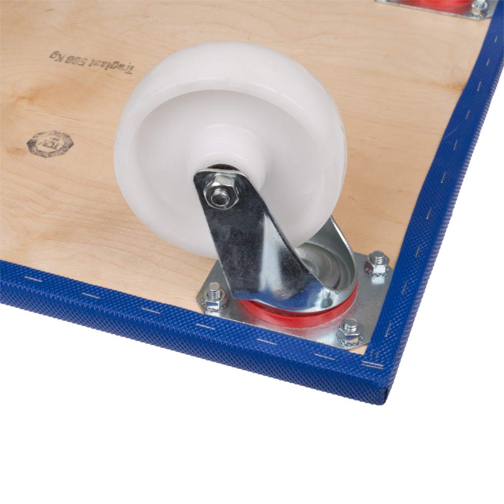 BB-Verpackungen 2X Profi-Möbelroller SMALL 500kg 600 x 350 x 165 mm (2 Stück) | extrem stabil, wendiges Rollbrett, Antirutschbelag Transportroller und spurloses Rollverhalten