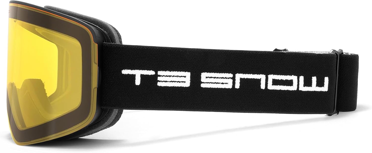 Ski Goggles, Universal Fit, Magnetic Interchangeable Lens, Anti-Fog, UV Protection - Image 3