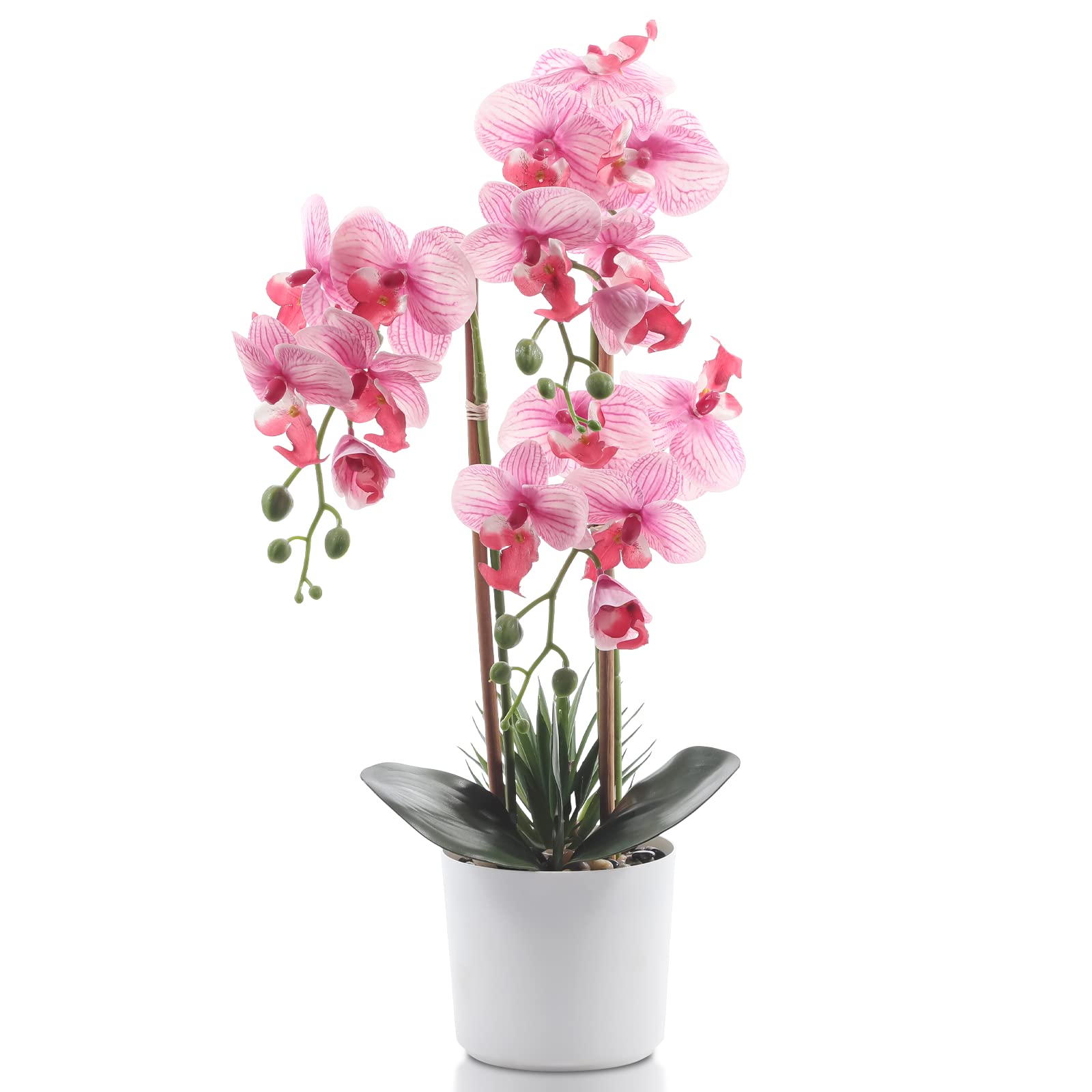 Excellence quality Plastic orchid sprig/Artificial flower yellowdark