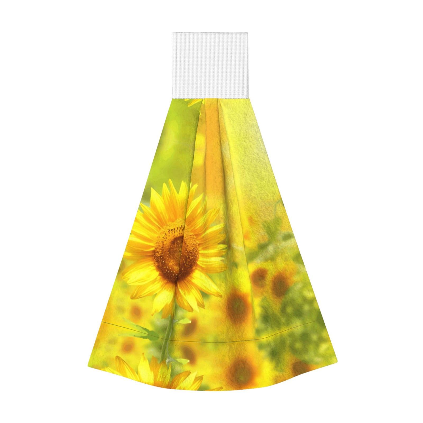 Sunflower Highly Absorbent Dish Towels Soft Coral Fleece Wipe