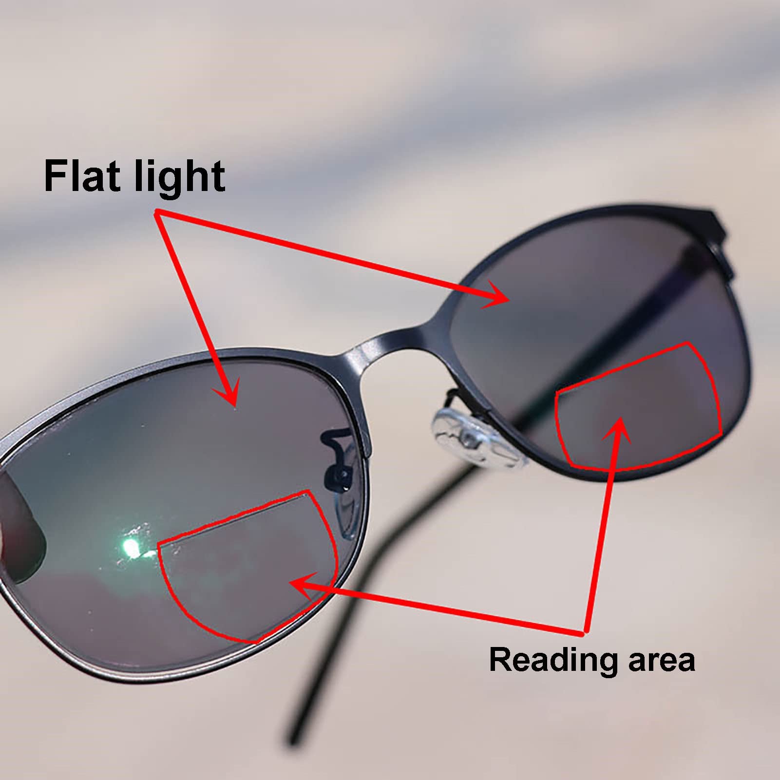 The Reading Glasses Company Oro Lettori Sole Telaio Metallololo Uv400 - Foto 7