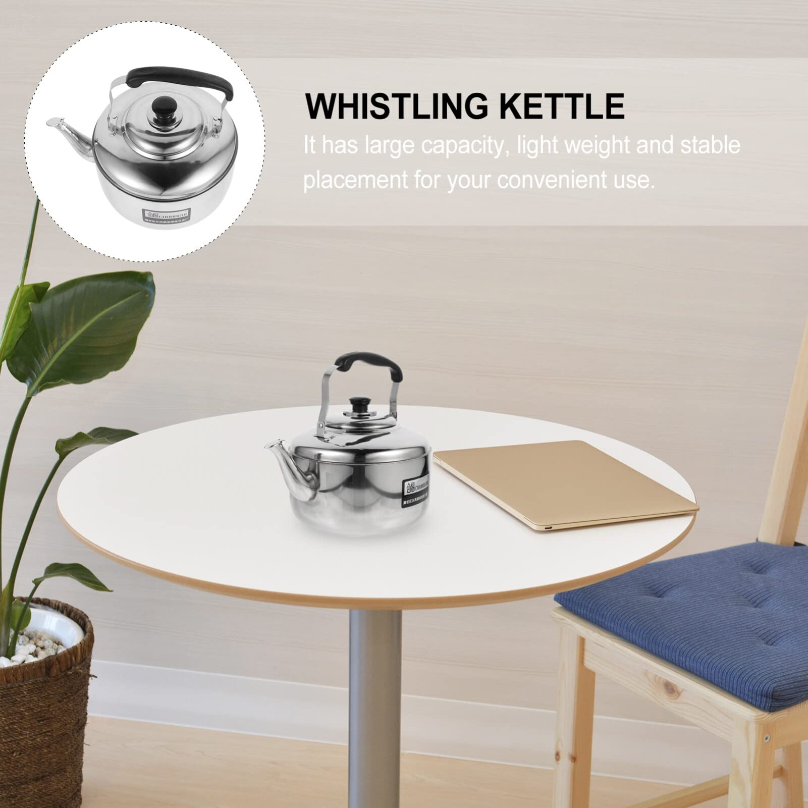 Teiera Sibilante - Teiera 6 l, con in, per riscaldamento, bollitore per, bollitore, accessorio per casa, () Pentola Scaldabagno
