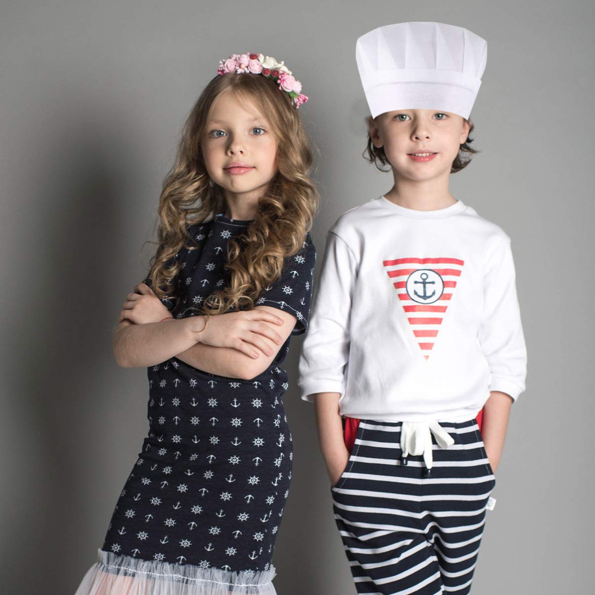 Artibetter 60 Stück Einweg Kinder Kinder Einweg Kochmütze Kochmützen für Kinder Kinder Kochmütze Kochmützen Papier