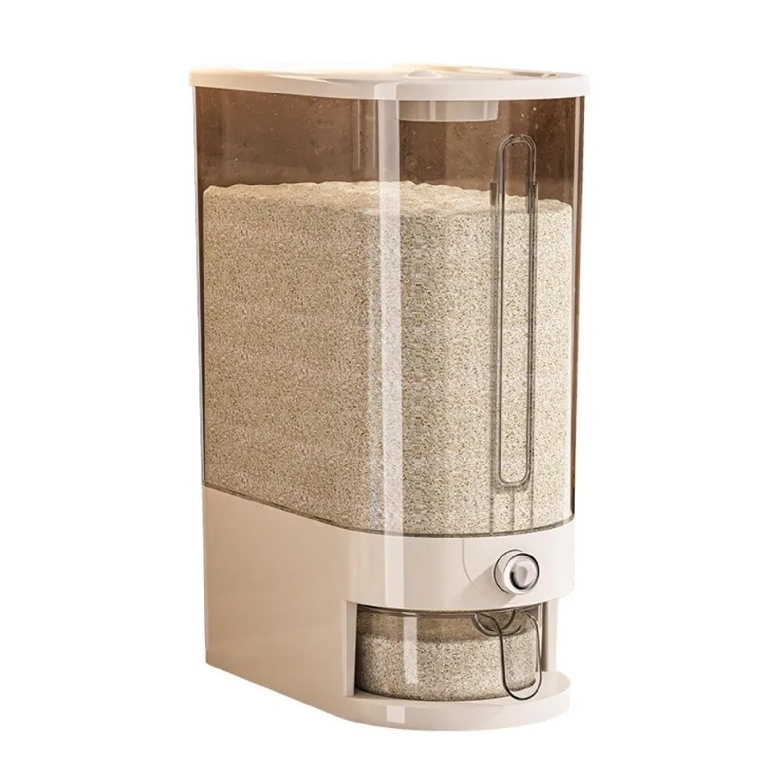Rice Storage Container Dry Dispenser Sealed Grains for Kitchen & Pantry