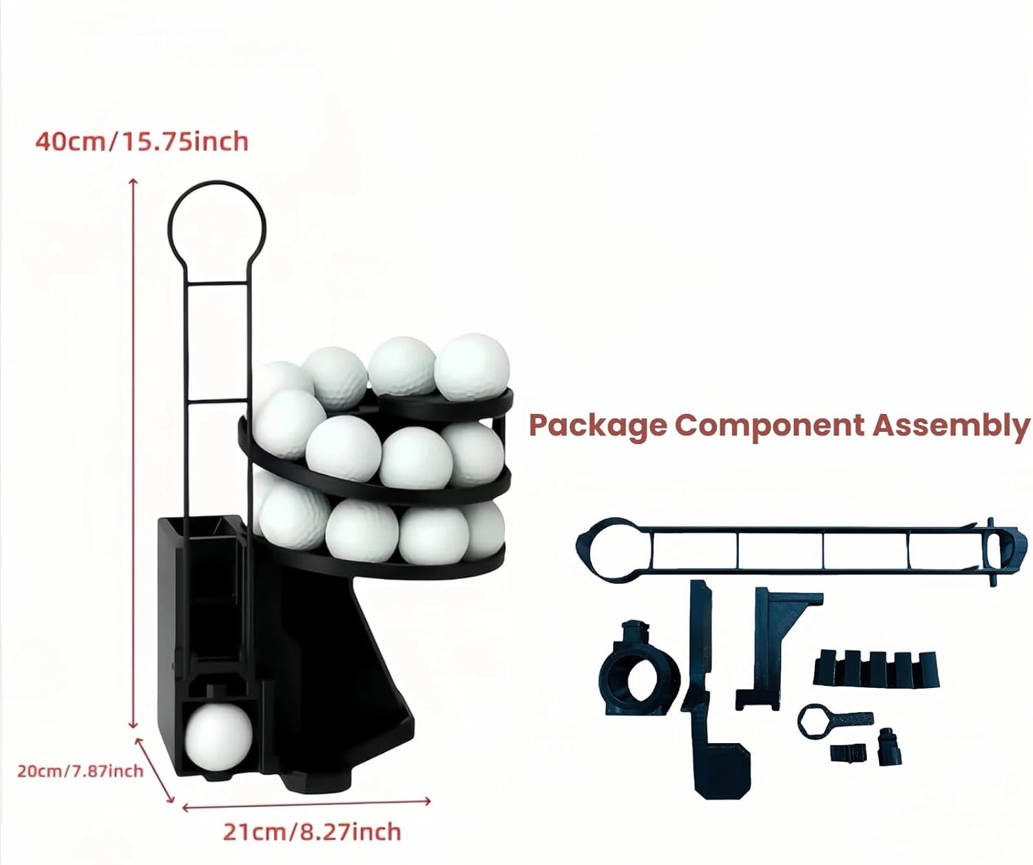 Range Reload Golf Ball Dispenser,Launcher Pro, Automatic Golf Ball Tee up Machine,25-Ball Capacity, Automatic Training Aid with Foot Pedal,Assembly Required