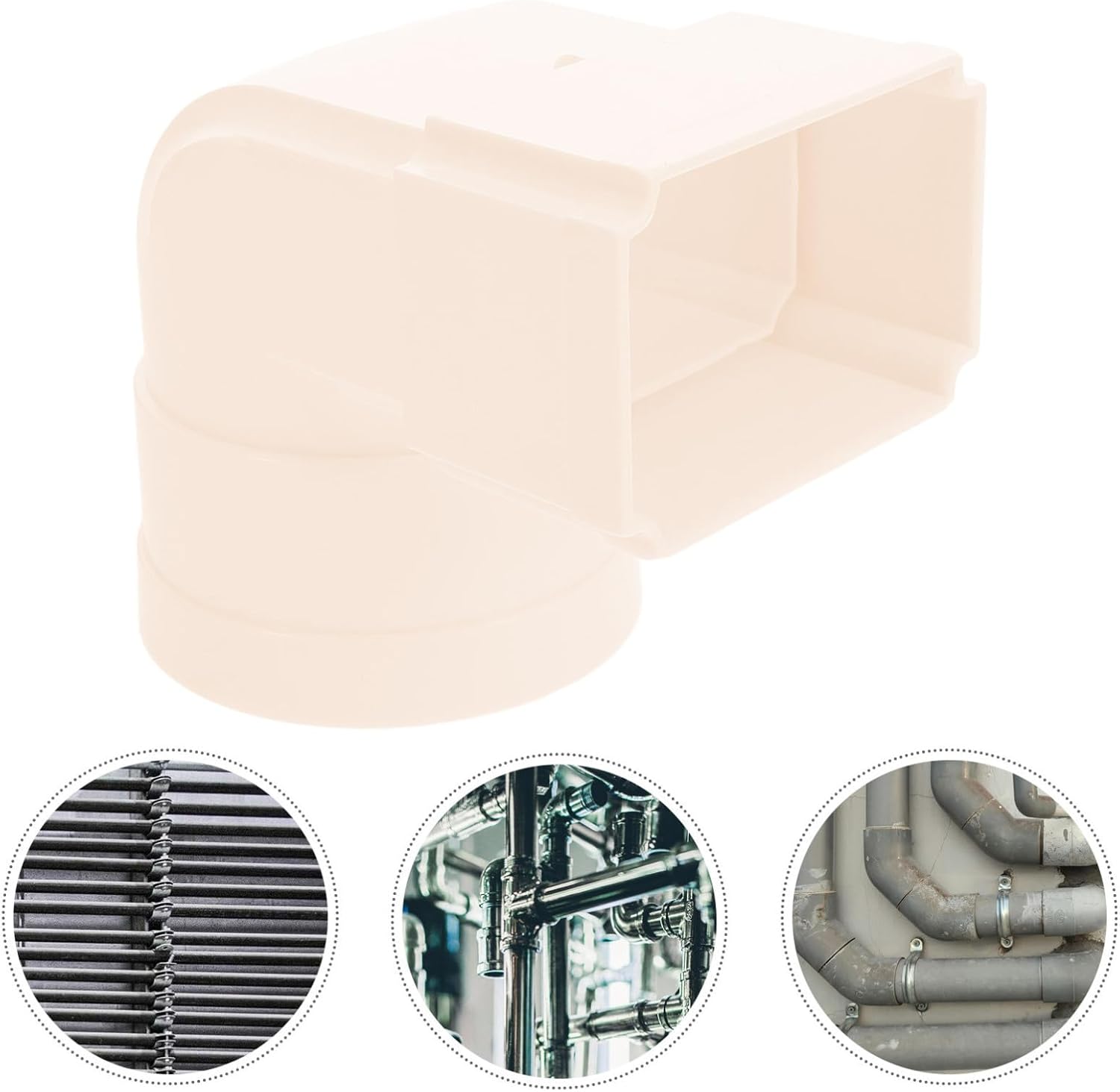 Toddmomy 2pcs Plastic Gutter Downspout Adapter for Roof Rainwater Drainage, Outdoor Downspout Connector with Easy Installation and Low Maintenance, for Commercial Buildings and Villas