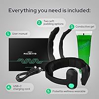 Vista 7 de Pulsetto FIT Wellness Wearable con soporte para el nervio vago – Tecnología Neuro patentada para relajación, equilibrio del estrés, enfoque y sueño