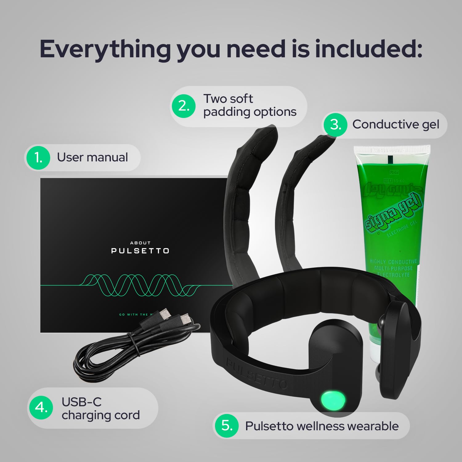 Pulsetto FIT Wellness Wearable with Vagus Nerve Support – Patented Neuro Technology for Relaxation, Stress Balance, Focus, and Restful Sleep