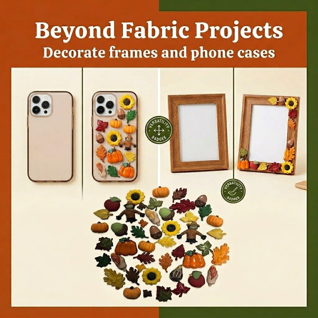 Buttons Galore & More Fall Novelty Button 50 Piece Assortment Buttons for Sewing and Crafts