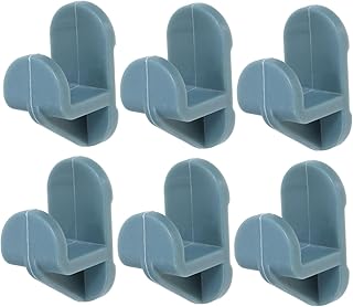 Uonlytech 6pcs Commercial Freezer Shelf Clips Plastic Shelf Retainers for Refrigerators Easy Installation and Versatile Compatibility Fit for Freezers and Display Cabinets