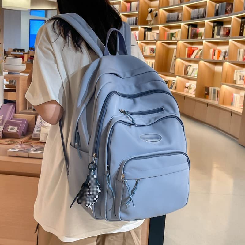 Multiple Pockets Women Backpack Waterproof Nylon Travel Bag Large Capacity Student Bookbag4