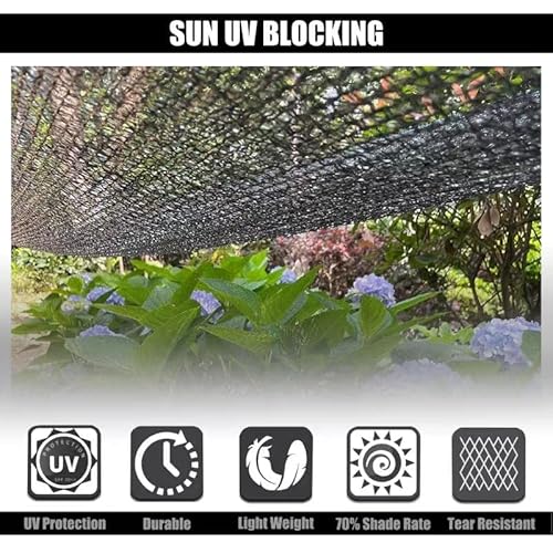 REBELLA 55% Shade Cloth,6.5ft x10ft Shade Cloth for Garden Sunblock Plants Cover from Sun Mesh Trap UV Resistant Net for Garden,Plants,Flower, Greenhouse,Black REBELLA 55% Shade Cloth,6.5ft x10ft Shade Cloth for Garden Sunblock Plants Cover from Sun Mesh Trap UV Resistant Net for Garden,Plants,Flower, Greenhouse,Black