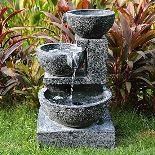 Granite Cascading Bowls Water Feature