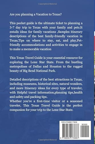Texas Travel Guide: The Ultimate Guide to Planning 3-7days Texas Vacation For Family and Pets