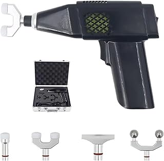 Electric Chiropractic Massager, Instrument Electric Impulse Gun, 4 Massage Heads, 3-speed/9-speed, Energy 150-450N/100-900N, for Adjusting Chiropractic, Soothing Bones