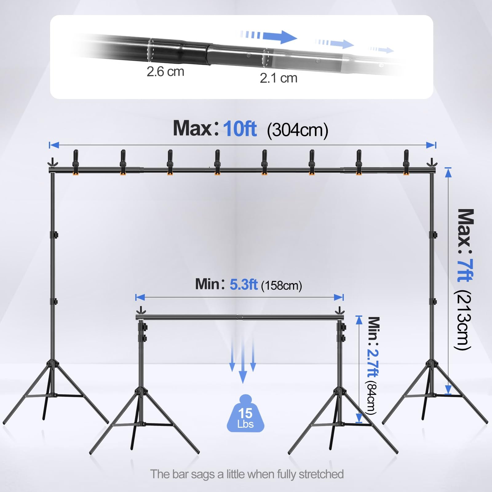 EMART Backdrop Stand Kit: Stability Concerns at Full Extension? — A Solid Value for Casual Shooters?