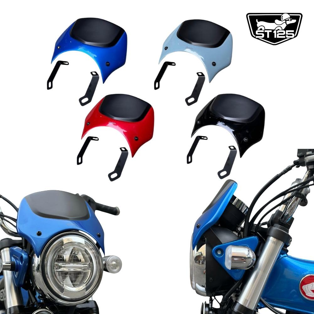 ホンダ ダックス125 DX087 GRAY BLUE ウィンドシールド Amazon | Diabolus ホンダダックス125用メーターバイザー ウインド