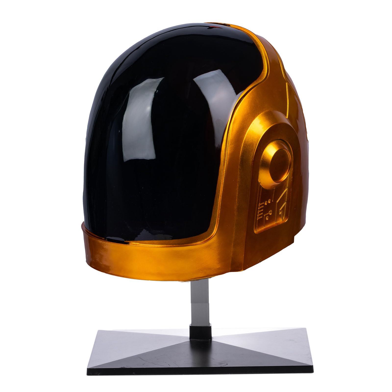 Tcahelly Luxury Punk Helmet Men Cosplay Costume Accessory Halloween Party Music Festival Costume for Adults (Gold)