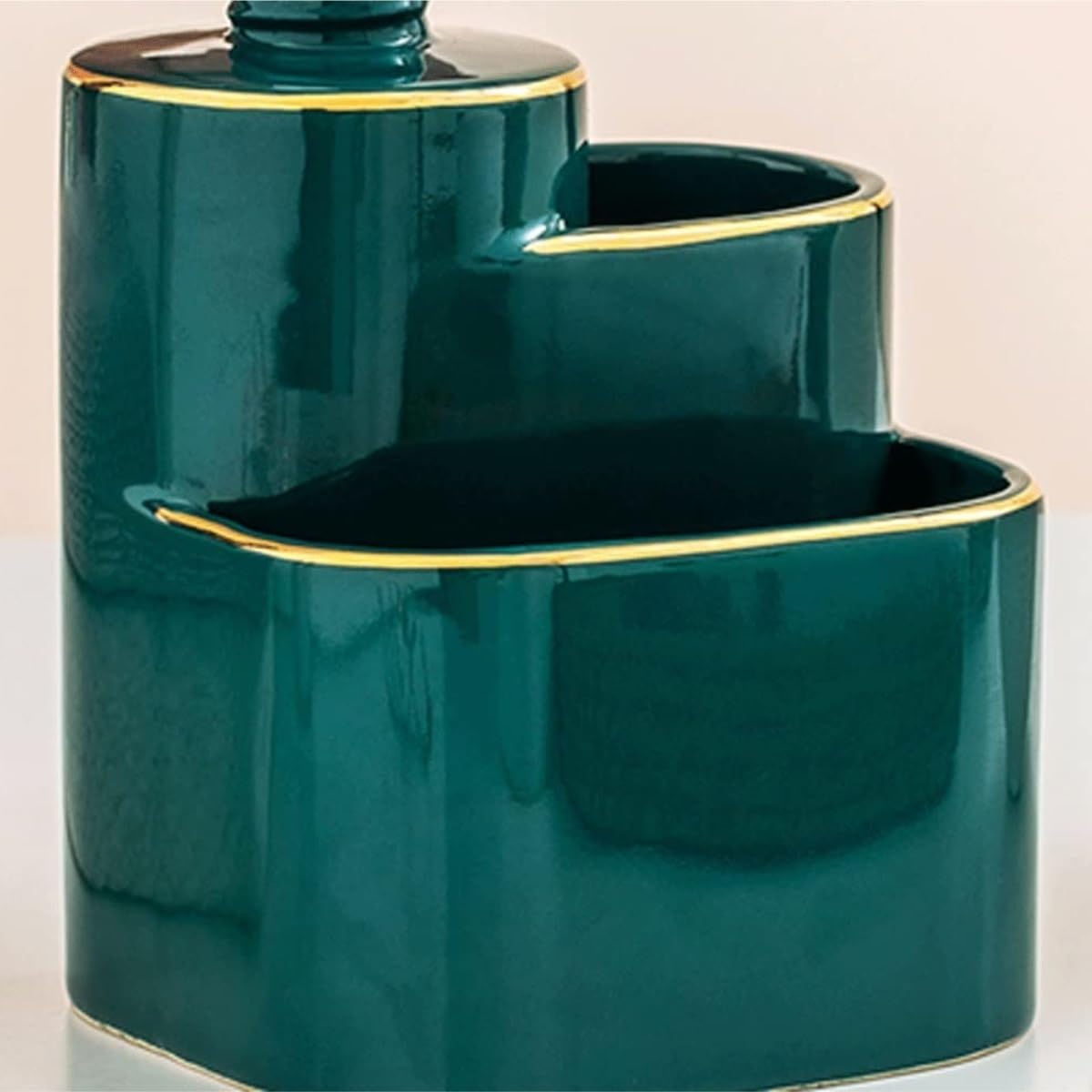 Dispenser Sapone Liquido Dispenser di sapone in bottiglia in ceramica da banco per bagno Bagno