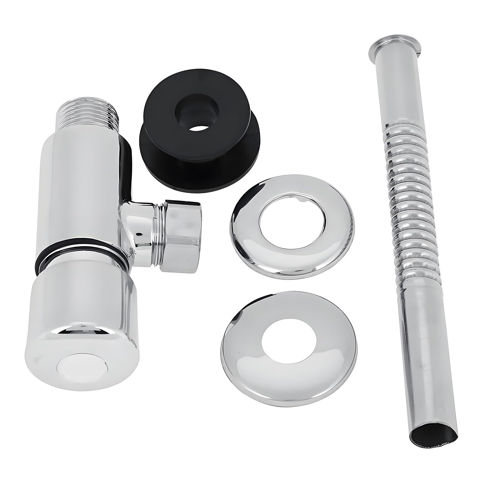 Zinc Alloy Toilets Urinal Flush Valves with Time Delay Function Manual Pressure Flush Washer for Home Hotel Bathroom for Home Hotel Bathroom