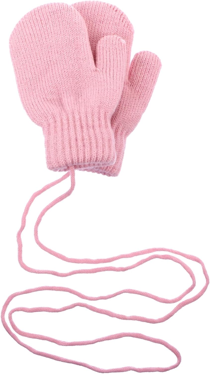 NOLITOY 1Pair Winter Knitted Gloves Warm Mittens for Boys and Premium Breathable Material for Cold Weather and Daily Wear Adorable Design with Imitation Cashmere