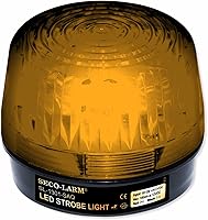 Vista 1 de Seco-Larm Enforcer - Luz estroboscópica LED con sirena programable incorporada, ámbar (SL-1301-SAQ/A)