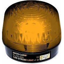 Seco-Larm Enforcer LED Strobe Light with Built-in Programmable Siren, Amber SL-1301-SAQ/A