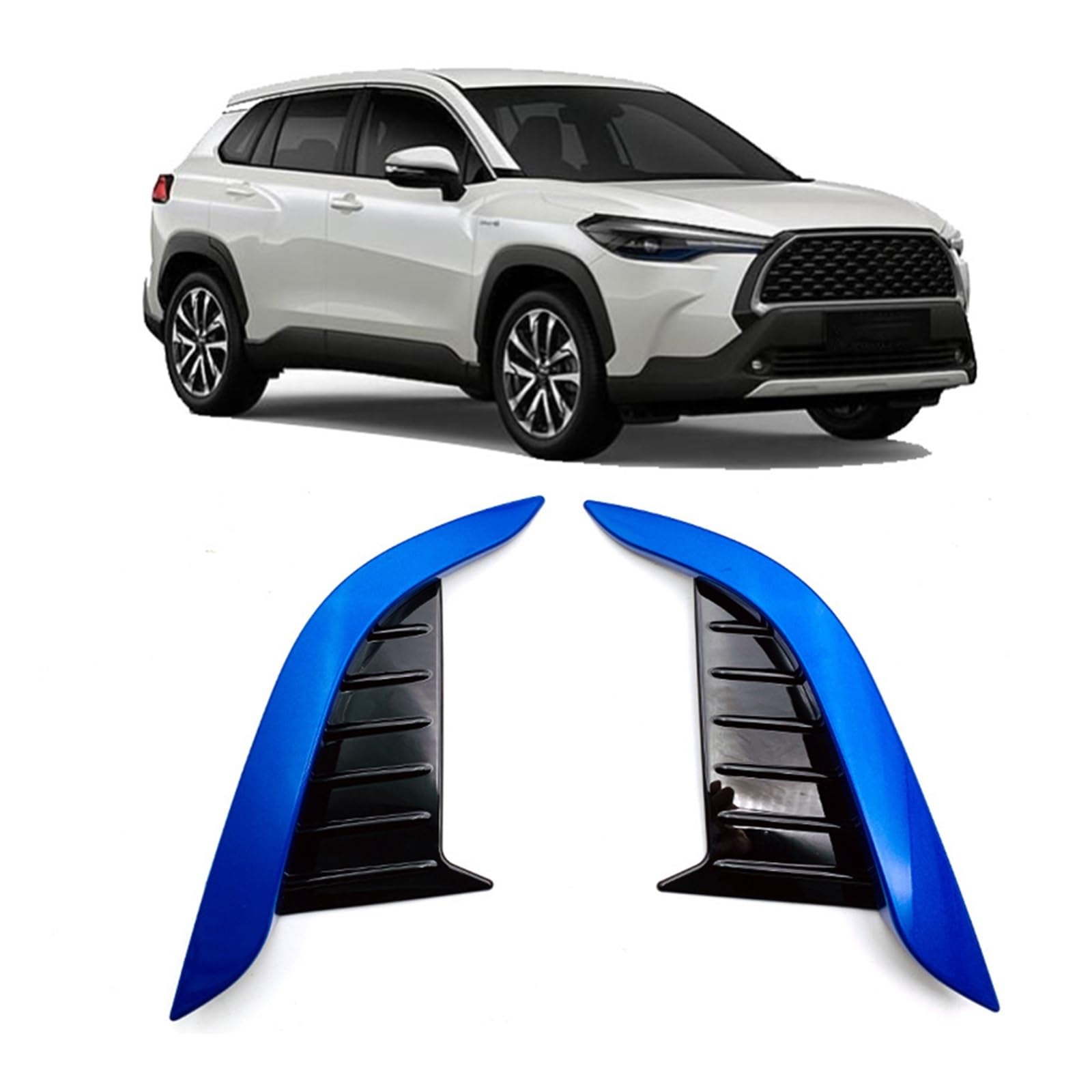 Dla TOYOTY, dla Corolli, Cross 2020 2021, ABS Chromowana