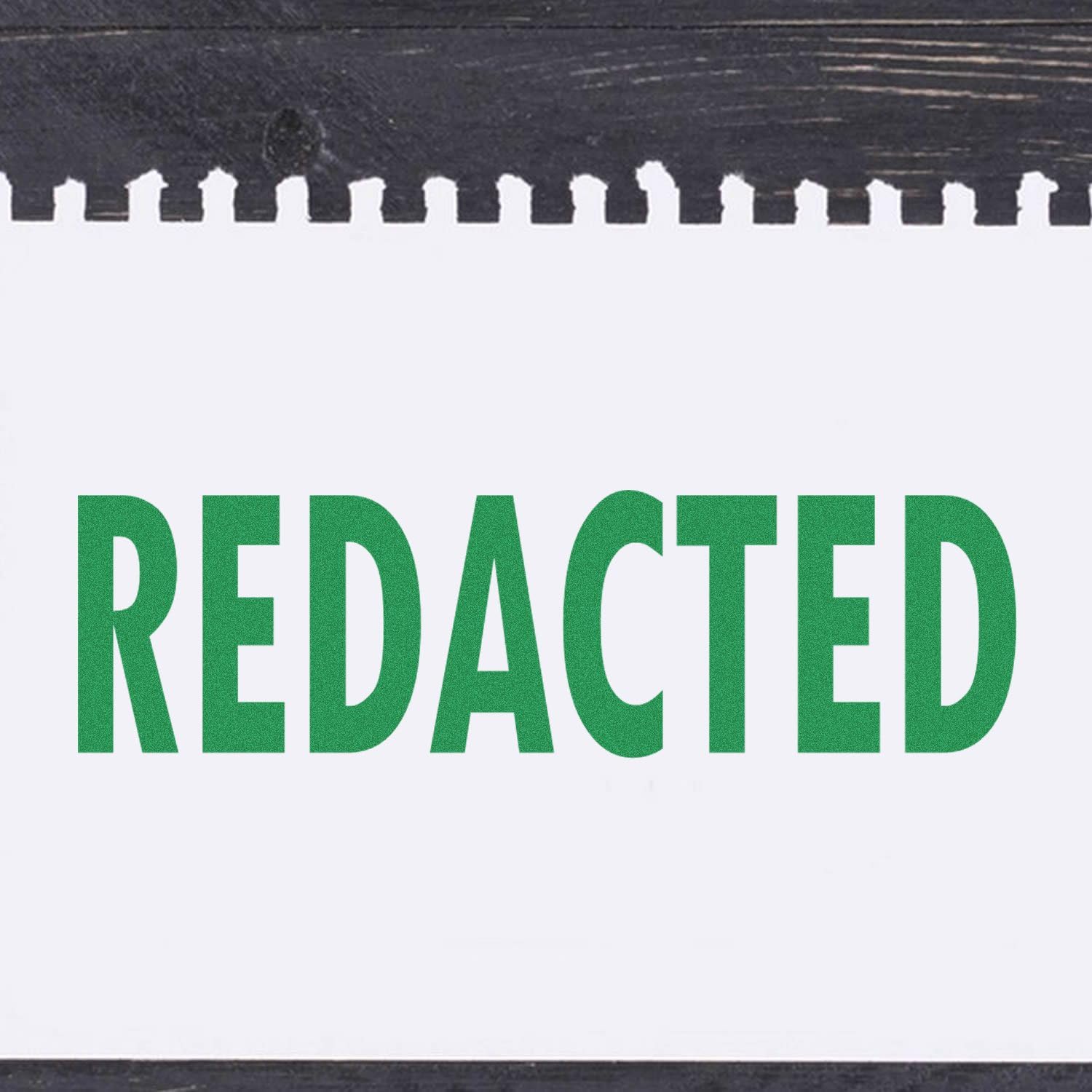 Tampon en caoutchouc Redacted anti vol identité pour masquer texte confidentiel