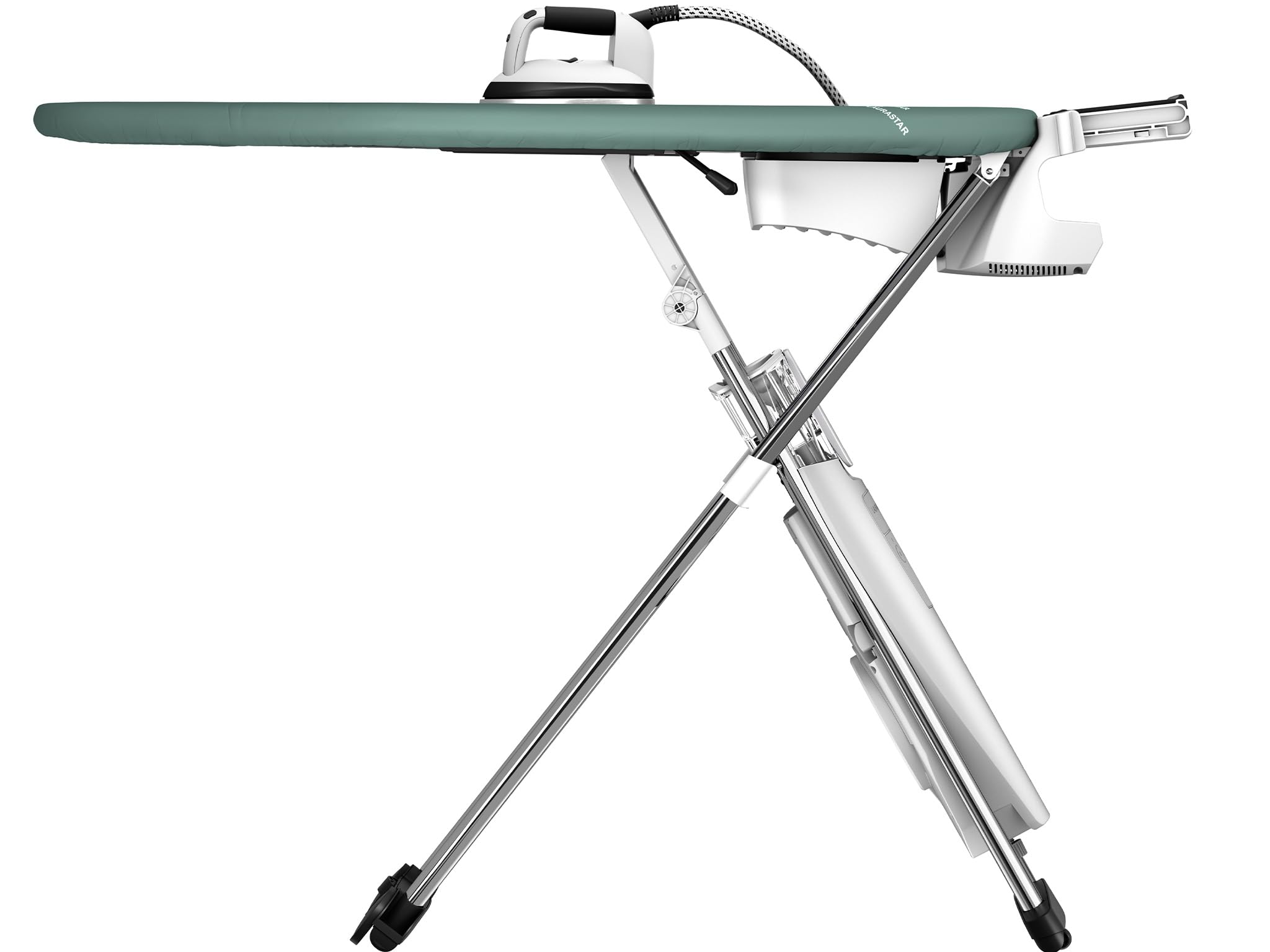 Laurastar S Pure Plus Sistema de planchado, Vapor Higiénico Elimina el 99,9% de Bacterias y Ácaros, Mesa Activa, Ruedas, Depósito Desmontable | Elimina bacterias y ácaros, mesa activa, ruedas, depósito extraíble