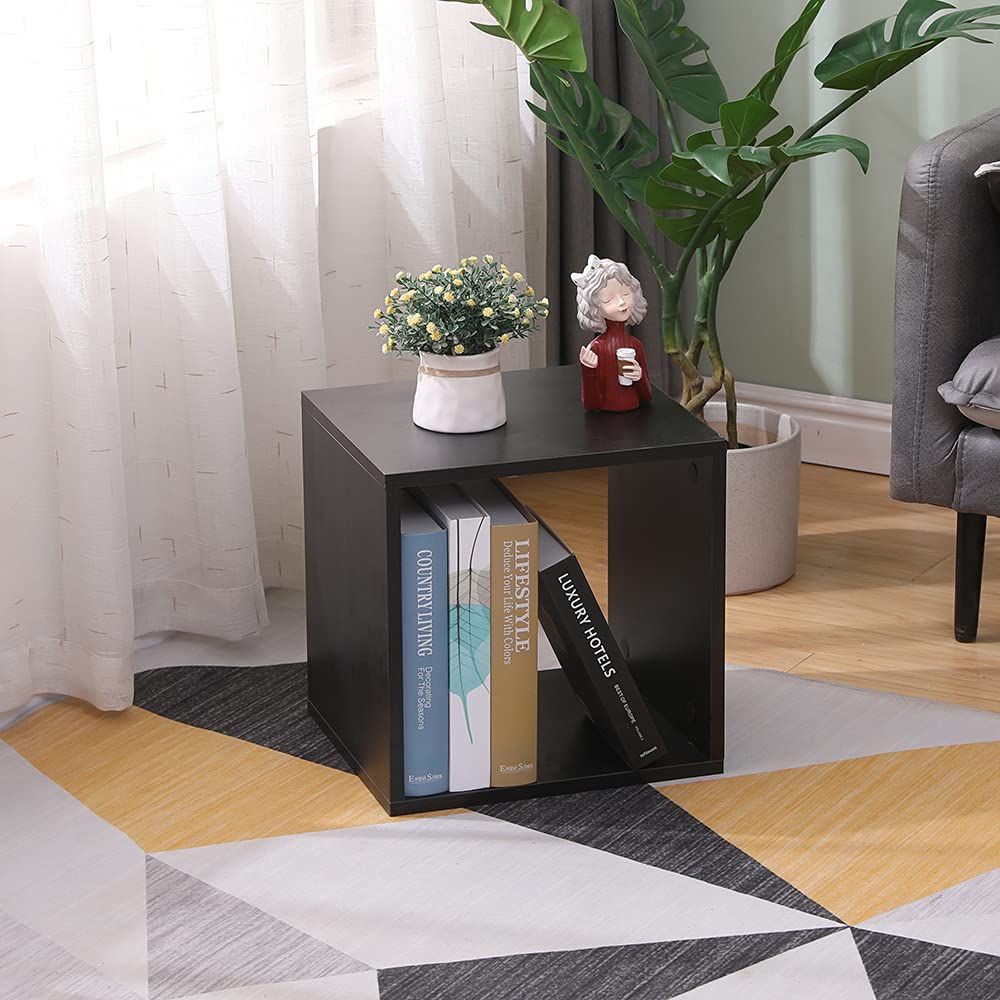 Cubo arredo portaoggetti Libreria Scaffale Wenge 35x30x35 Legno MDF mensola scaffale Design Ufficio Ingresso Soggiorno Cubi arredo cubo legno cubi legno cubo portaoggetti