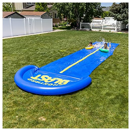 BACKYARD BLAST - 30' Waterslide with Round Pool - Easy to Setup - Extra Thick to Prevent Rips & Tears