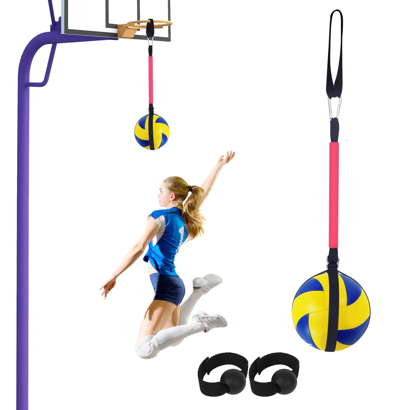 Volleyball Spike Training System: Great Trainer to Improve Your Wicked-Fast Arm Speed and Spiking Power (Black) 1