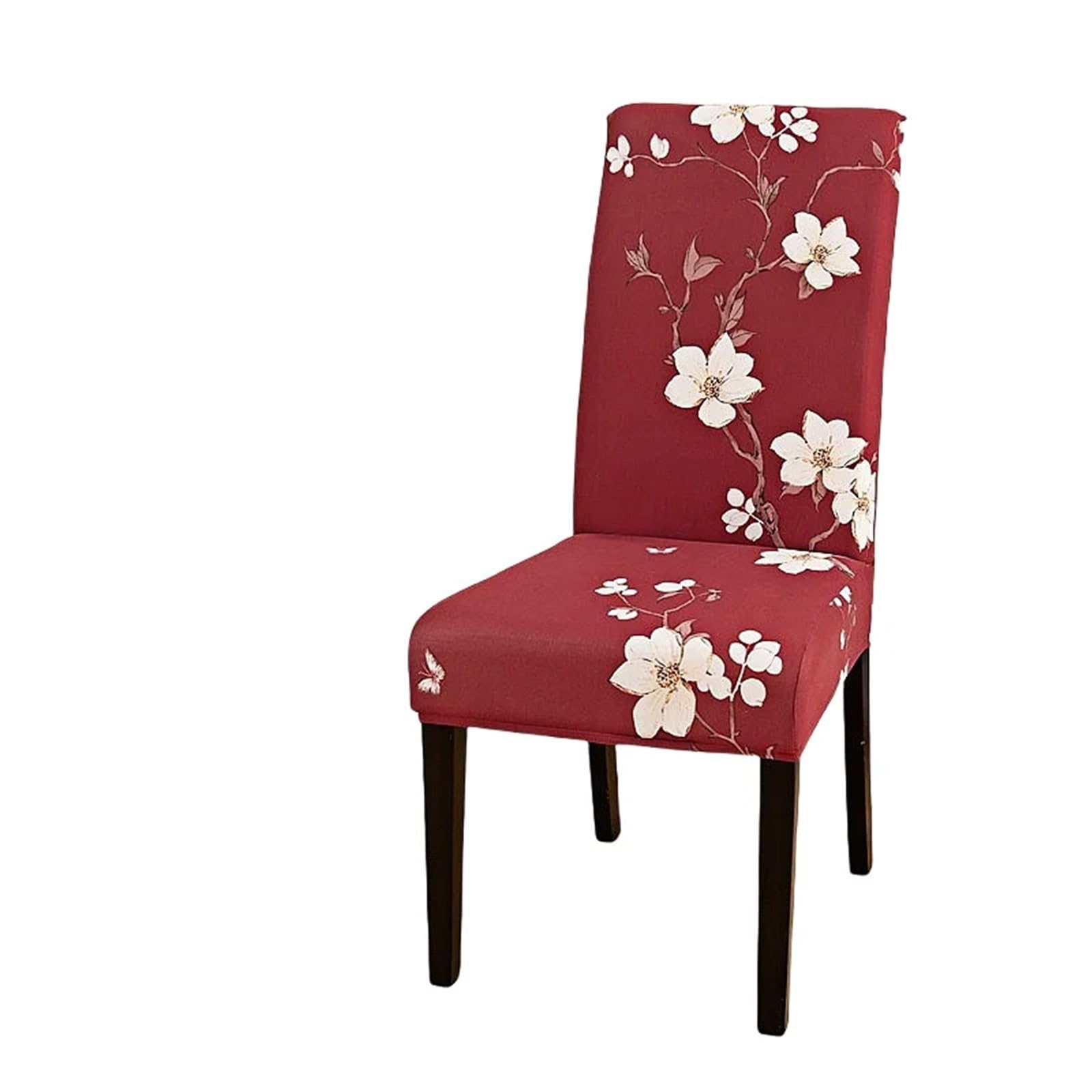 ITRHJTGP Chair Covers Stretch Dining Room Chair Cover Spandex Non-Slip Parsons Kitchen Removable To Clean Trim(A,4pcs chair cover)