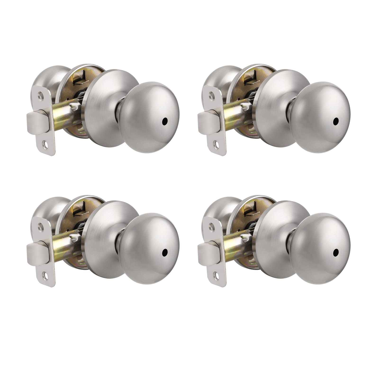 Probrico Privacy Door Knobs - Keyless & Stainless Steel -13