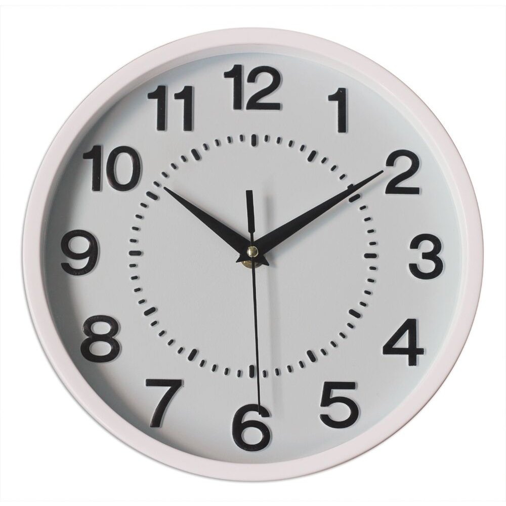 Amazon Com 10 White Silent Wall Clock Non Ticking 3d Numbers