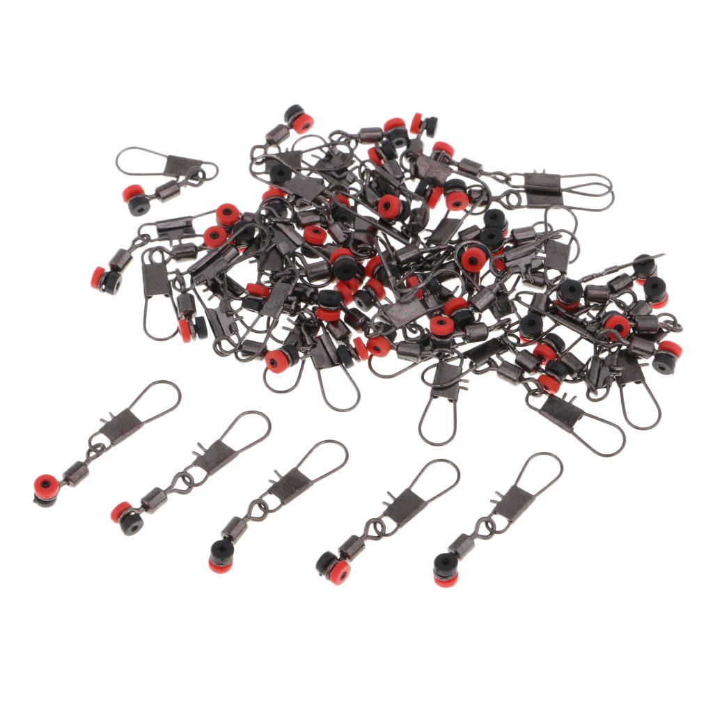 Lot de 10 émerillons de pêche 50 pièces avec connecteurs emboîtables S