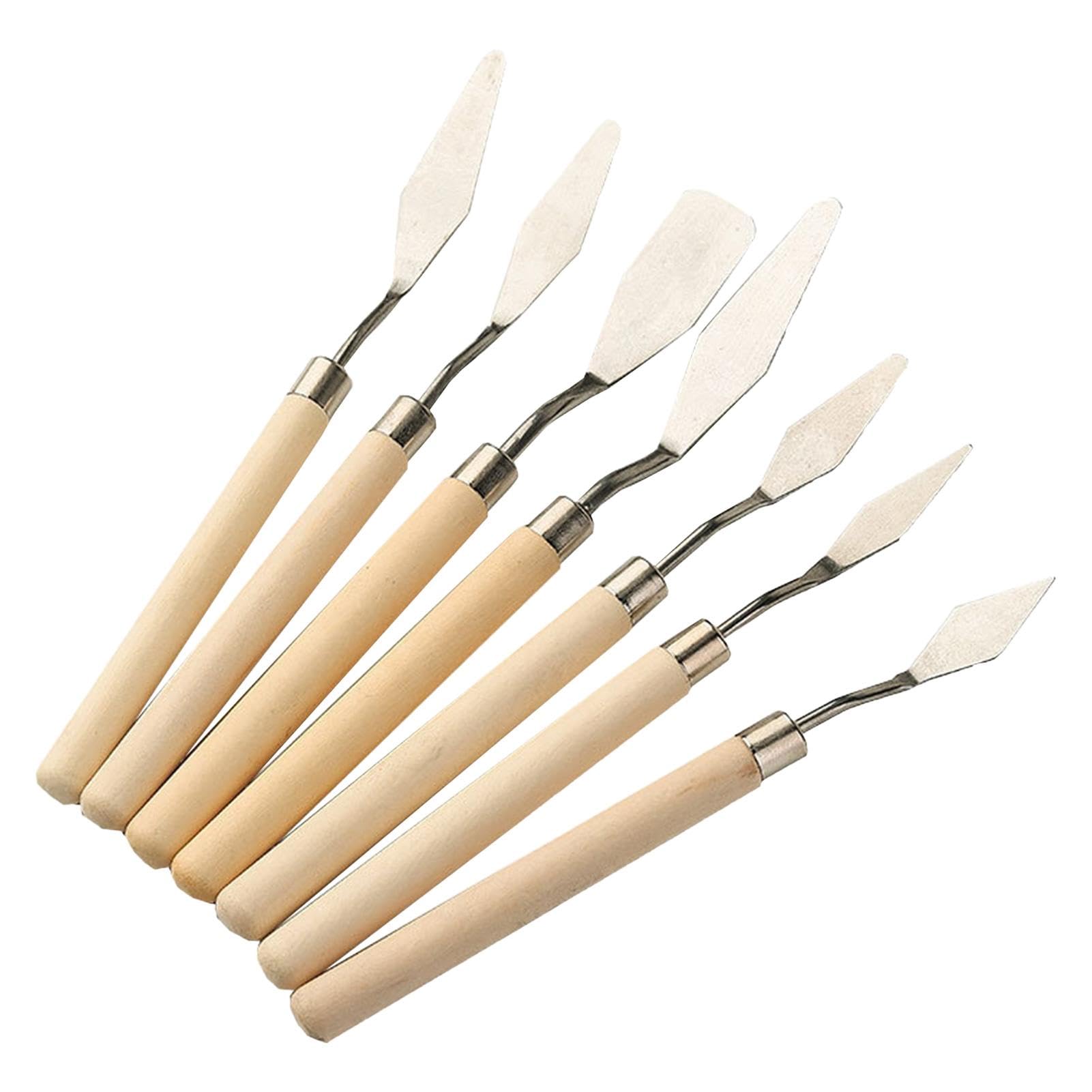 Set Di 5 Raschietti Per Mescolare Colori - Spatole In Plastica - Foto 4