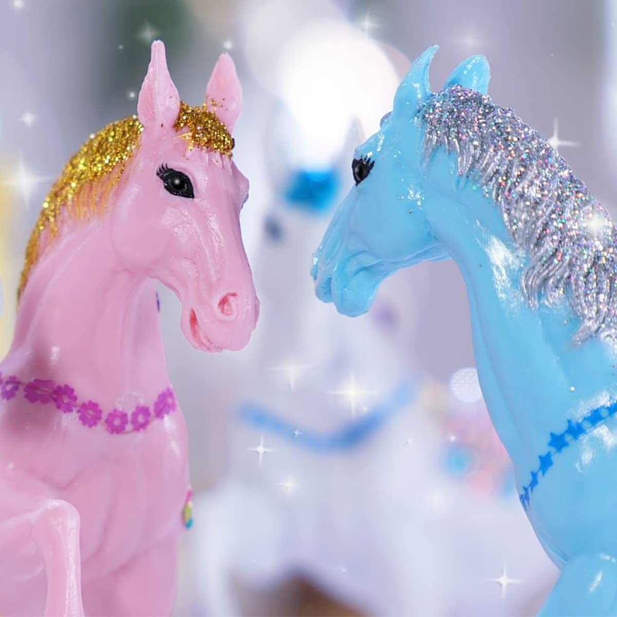 Guinzaglio di cavallo per bambini da gioco per bambini, imbracatura per cavalli per bambini e ragazze, giochi di ruolo, sci, gioco, blu